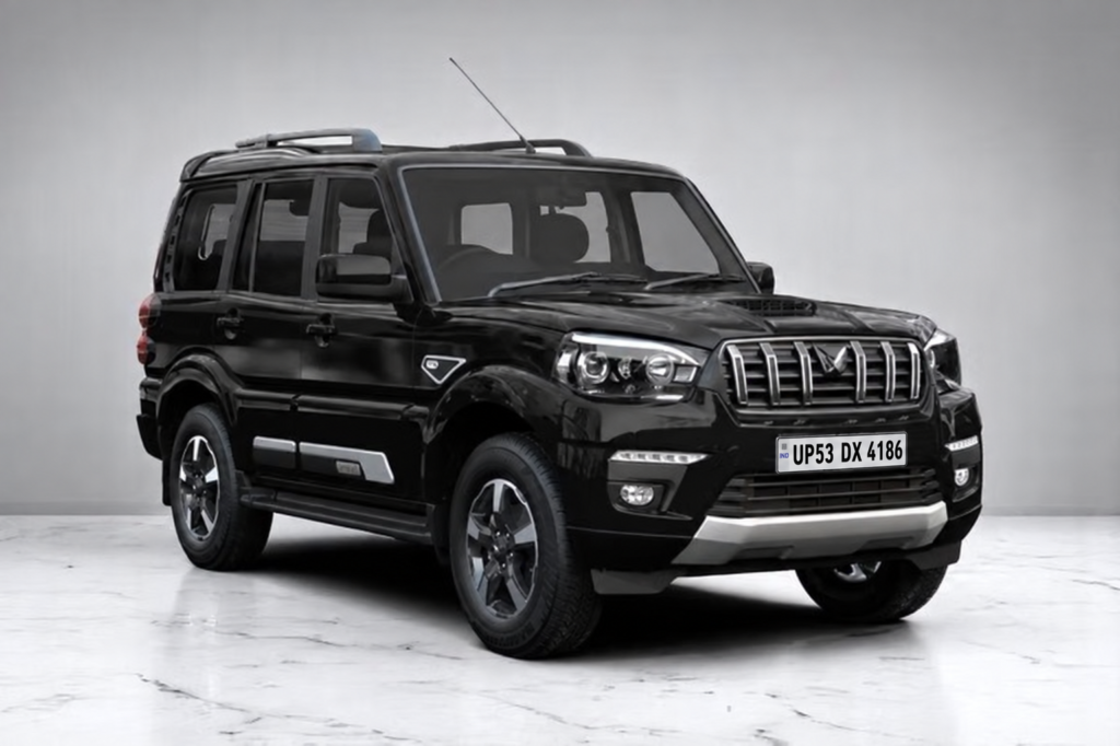 Black Mahindra Scorpio for Rounak Travel